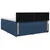 vidaXL Postelja boxspring z vzmetnico Modra 160 x 200 cm Blago