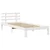 shumee vidaXL Posteljni okvir s predali bel 90x200 cm masiven borov les