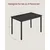 Songmics Jedilna miza 70x110x77 cm rjava