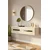 Hanah Home komoda Rany 120, 120 cm, bela / travertin / srebrna