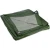 Ponjava zelena - srebrna 10x12 m 130 g / m2