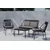 Venture Design Sedežna garnitura Zakynthos miza 42x80x45 cm rjava