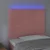 LED uzglavlje ružičasto 90x5x118/128 cm baršunasto