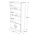 Hanah Home Polica 64x140x35,5cm Bela