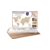 Lesena mestna sestavljanka 3D zemljevid sveta, lesena
