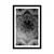 Plakat s paspartujem črnobela Mandala - 40x60 white