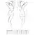 Ženska sexy haljina Passion Bellatrix Chemise, Crna