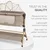 Kikka Boo Kolevka + hranilica set 2in1 Sleat Me Beige