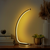 LED namizna svetilka v zlati barvi (višina 43 cm) Bevel – Opviq lights