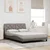 Vidaxl Posteljni okvir brez vzmetnice taupe 140x190 cm blago