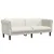 3-dijelni set sofa krem baršunasti