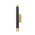 Open Design OR84573 - Zidno svetlo Q 2xG9/3,5W/230V crno/zlatno