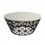 Hanah Home Klub sto Stil Metal Ferforje 90x90x38cm Krem-Crni