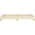 Vidaxl Posteljni okvir brez vzmetnice krem 120x190 cm blago