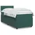 Vidaxl Box spring postelja z vzmetnico temno zelena 90x200 cm žamet