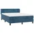 Vidaxl Box spring postelja z vzmetnico temno modra 140x200 cm žamet