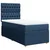 Vidaxl Box spring postelja z vzmetnico modra 80x200 cm blago
