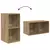 Set TV komoda Zidne Umjetnički hrast 37 x 37 x 107 cm