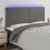 LED uzglavlje sivo 200x5x118/128 cm od umjetne kože