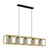 EGLO viseća lampa GRANADOS E27 5 grla drvo/kapučino 100 cm 390109