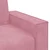 Vidaxl Dvosed roza 160x78x84 cm žamet