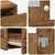 Vidaxl Toaletna mizica Rjava 100 x 40 x 70 cm Konstruiran les