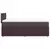 vidaXL Box spring postelja z vzmetnico temno rjava 90x200 cm blago