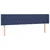 Vidaxl vidaXL Vzglavje postelje z LED modro 203x16x78/88 cm blago