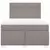 Vidaxl Box spring postelja z vzmetnico taupe 140x190 cm blago