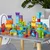 ECO TOYS Edukativne drvene kocke City 100/1