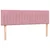 Vidaxl Box spring postelja z vzmetnico roza 140x220 cm žamet