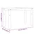 Blagovaonski stol Corona bijeli 112x60x75cm od masivne borovine