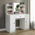 Hanah Home toaletni sto Glamo sa ogledalom, 120 cm, beli