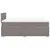 Vidaxl Box spring postelja z vzmetnico taupe 120x200 cm blago