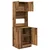 Kuhinjski bufet s policom 2 pcs Staro drvo 60 x 50 x 180 cm