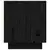 TV ormarić Crna 80 x 35 x 40,5 cm od masivne borovine