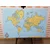 Slika na pluti stilski zemljevid sveta s kompasom - 120x80 smiley