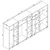Hanah Home Ormar Kardelen 1600-124, 340x180x51,8 cm, , Braon