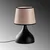Opviq Stona lampa Gota-15472, Crno-bež