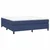 Vidaxl Box spring postelja z vzmetnico modra 160x200 cm blago