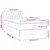shumee Box spring postelja z vzmetnico LED črna 90x200 cm blago