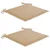 Jastuci za vrtne stolice 2 kom bež 50x50x4 cm od tkanine Oxford