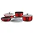 Berlingerhaus Set posod BH-6145 9 ks Burgundy Metallic Line
