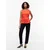 TOMMY HILFIGER Top oranžno rdeča