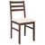 vidaXL Jedilni stoli z blazinami 2 kosa Brown Solid Wood Rubber