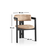 Hanah Home Trpezarijska stolica 58x76x49cm Crno-Bež