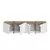 HANAH HOME Polica za TV Lowen White Atlantic Pine