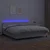 Vidaxl Box spring postelja z vzmetnico LED bela 200x200cm umetno usnje