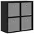 Kreveta s ladicama Crni hrast 59,5 x 27 x 57 cm