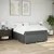 Vidaxl Box spring posteljni z vzmetnico temno siv 140x190 cm blago
